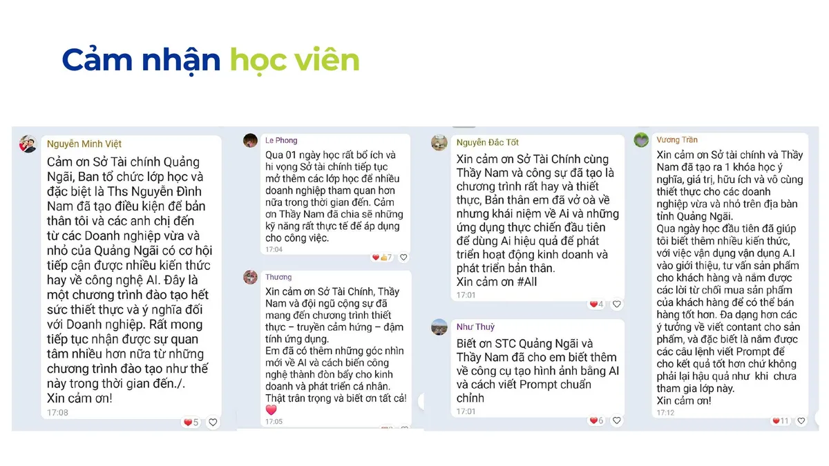 Cảm nhận học viên 3